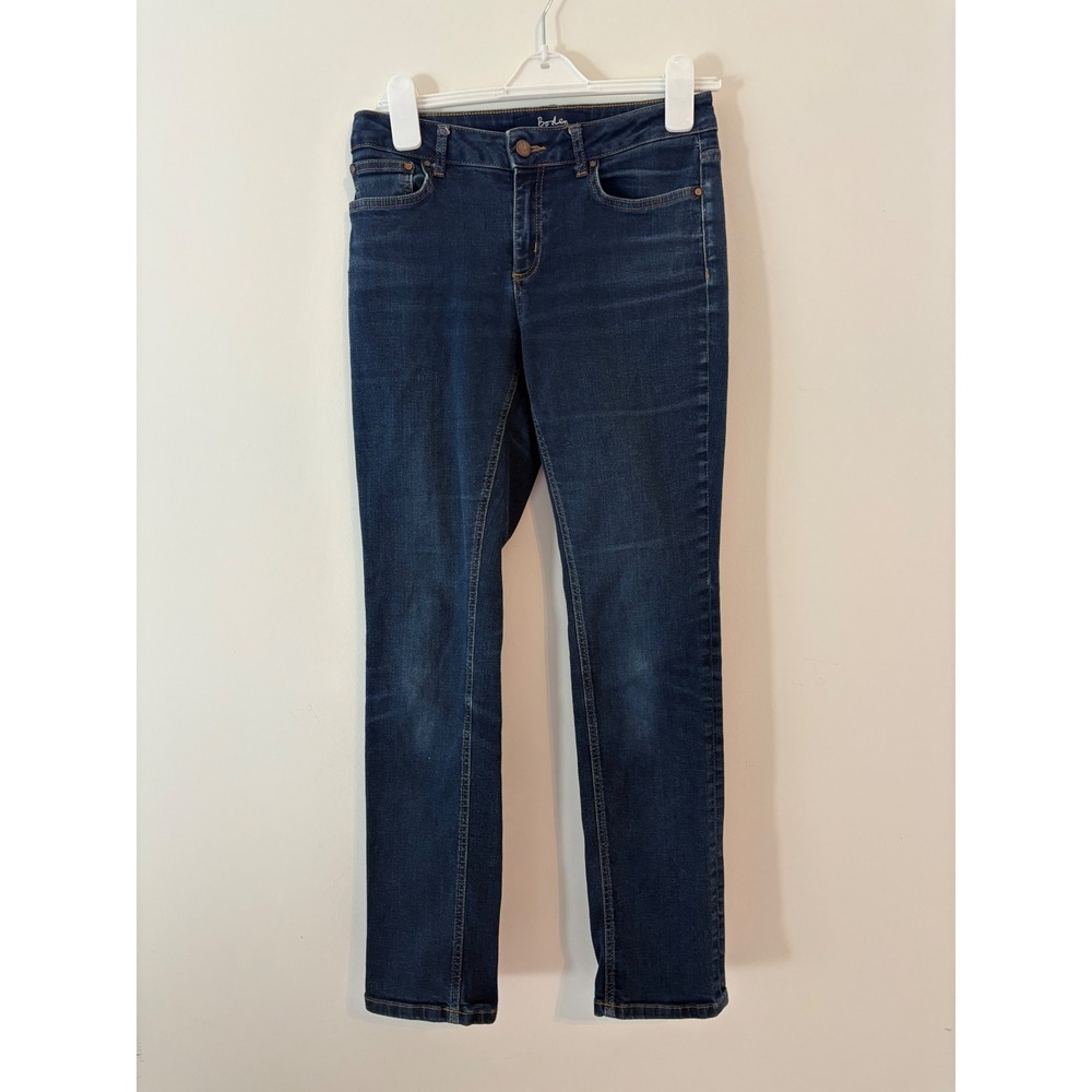Boden The Trafalgar Straight Leg Jeans Dark Wash Indigo Blue Womens‎ Size 10R
